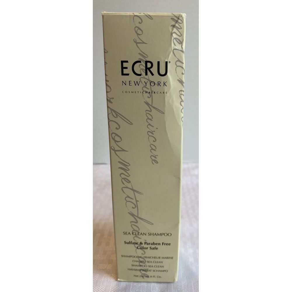 ECRU NY Sea Clean Shampoo 8 FL OZ Sulfate Free Paraben Free Daily Color Safe NEW